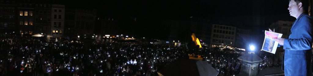 Farewell auf dem Aachener Marktplatz 24.6.23 24:00